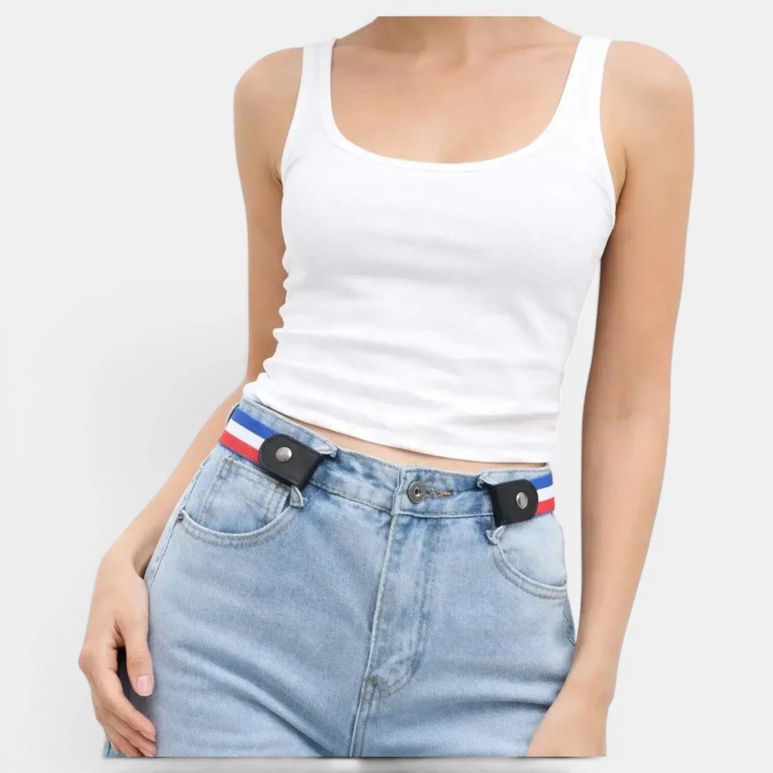 Buckle-Free Elastic Polyester Adjustable Belt Unisex | Kalvex | Beltary