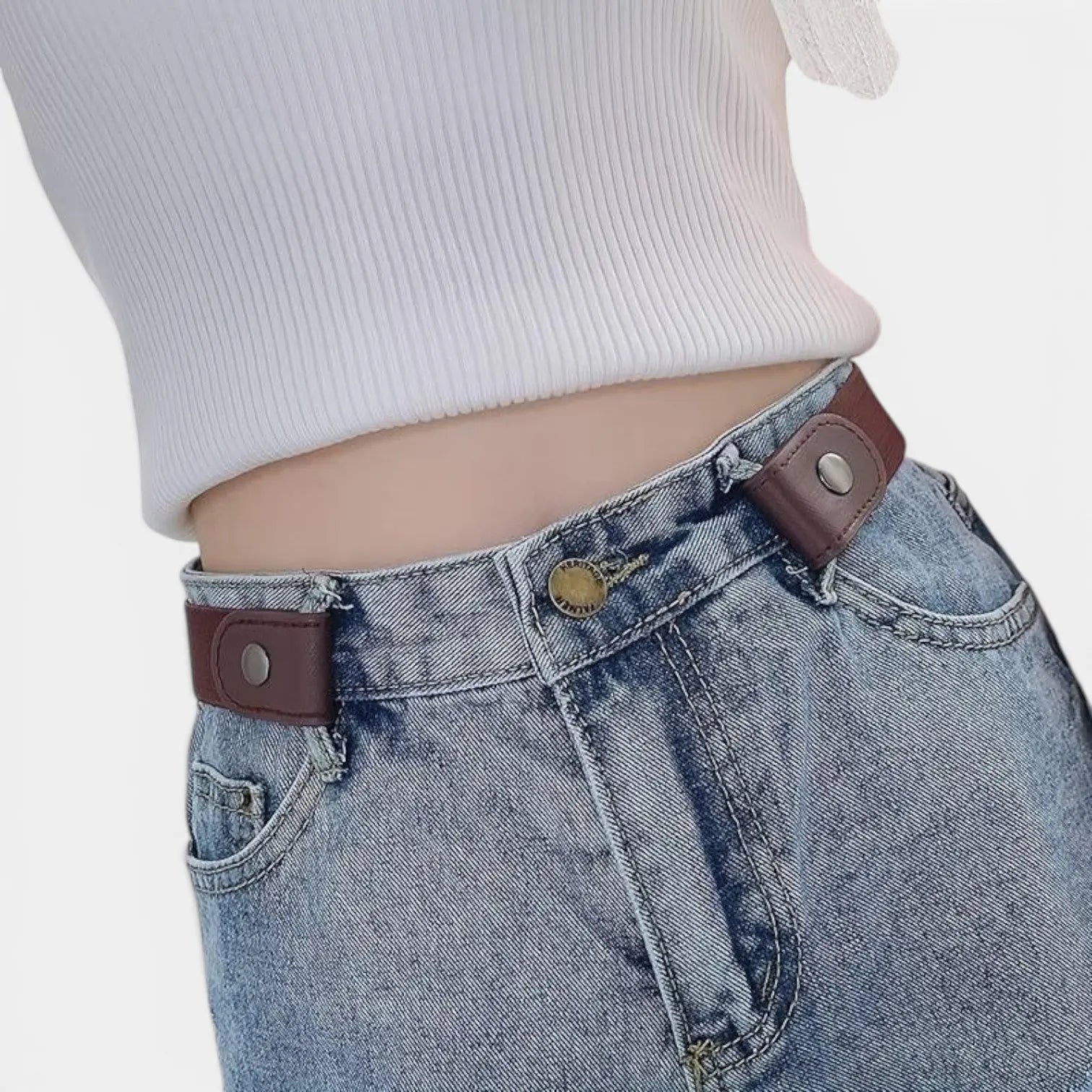 Buckle-Free Elastic Stretch Belt One Size Fits All | Tilov | Beltary