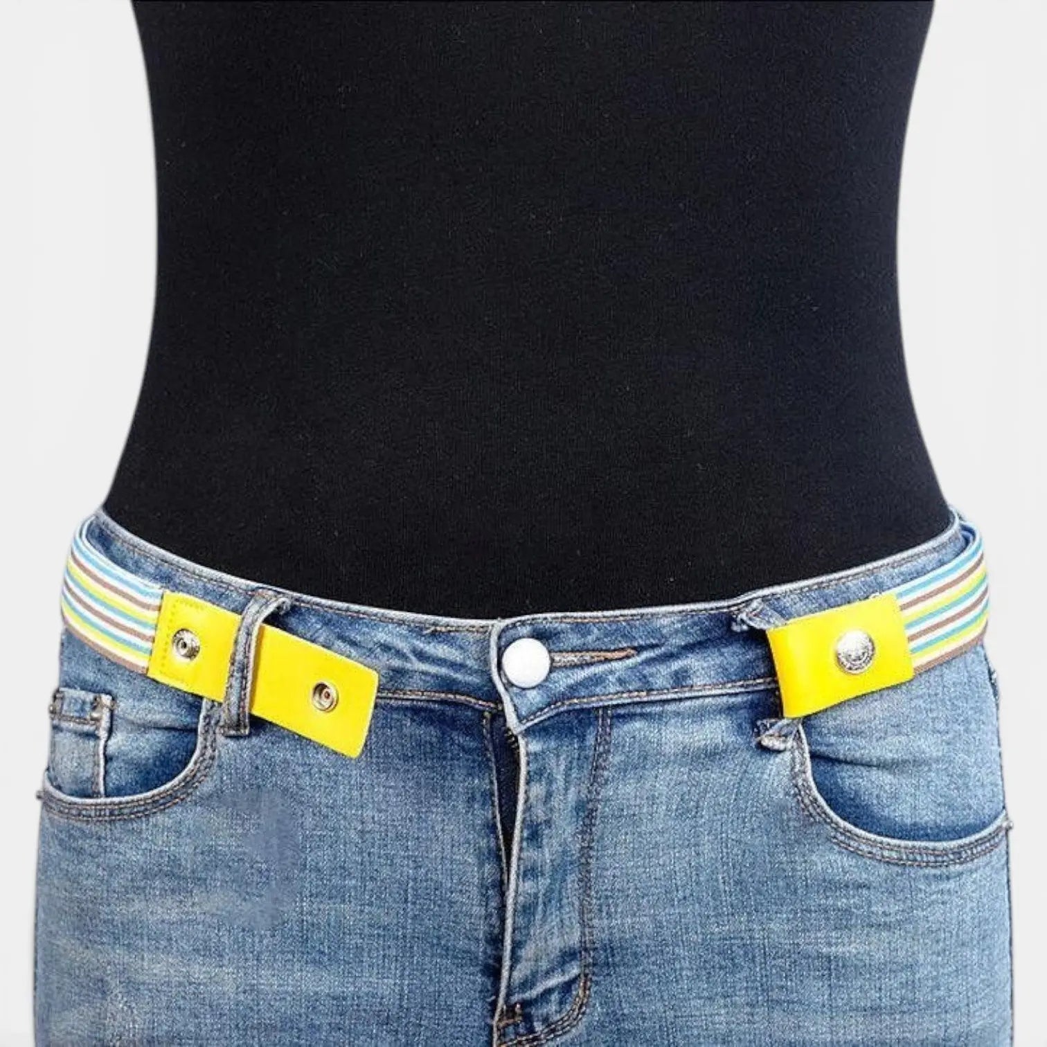 Buckle-Free Elastic Stretch Fabric Belt One Size | Veltix | Beltary