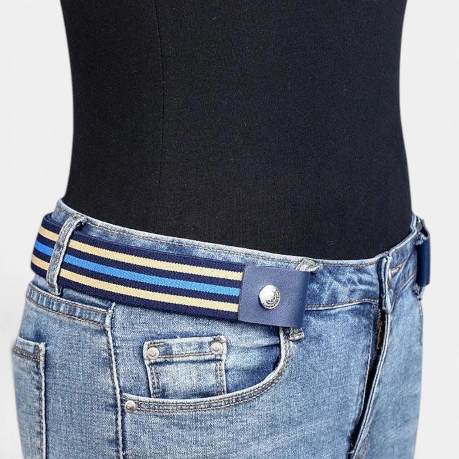 Buckle-Free Elastic Stretch Fabric Belt One Size | Veltix | Beltary