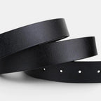 Classic Smooth Leather Belt Gold Round Buckle Women's | Lorvan | Beltary