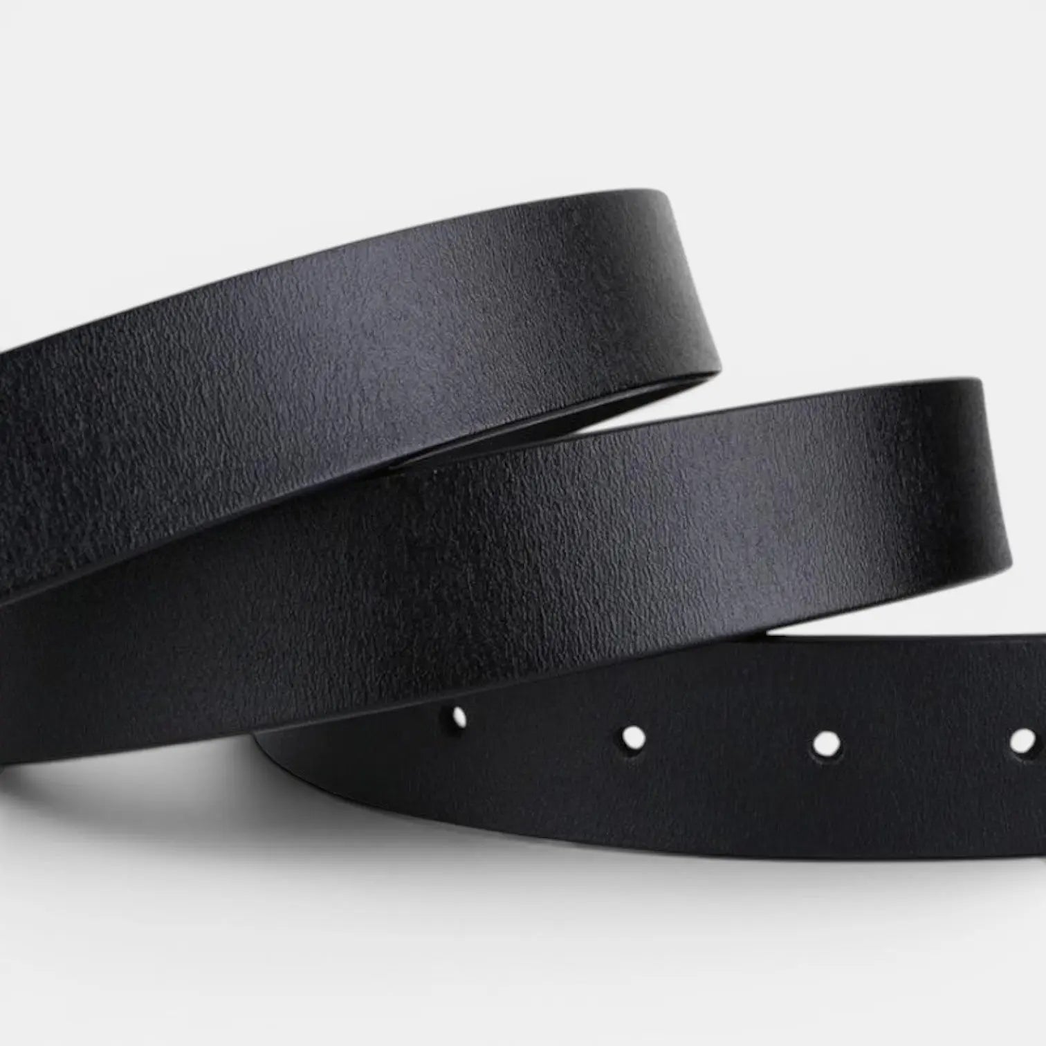 Classic Smooth Leather Belt Gold Round Buckle Women's | Lorvan | Beltary