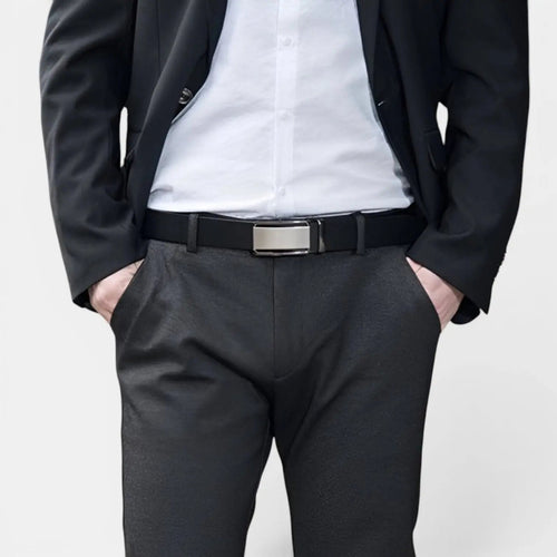 Full Grain Leather Belt Automatic Buckle Men's | Lucvox | Beltary