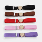 Girls' Elastic Belt Heart Buckle Quick Release | Dotrix | Beltary