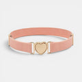 Girls' Elastic Belt Heart Buckle Quick Release | Dotrix | Beltary