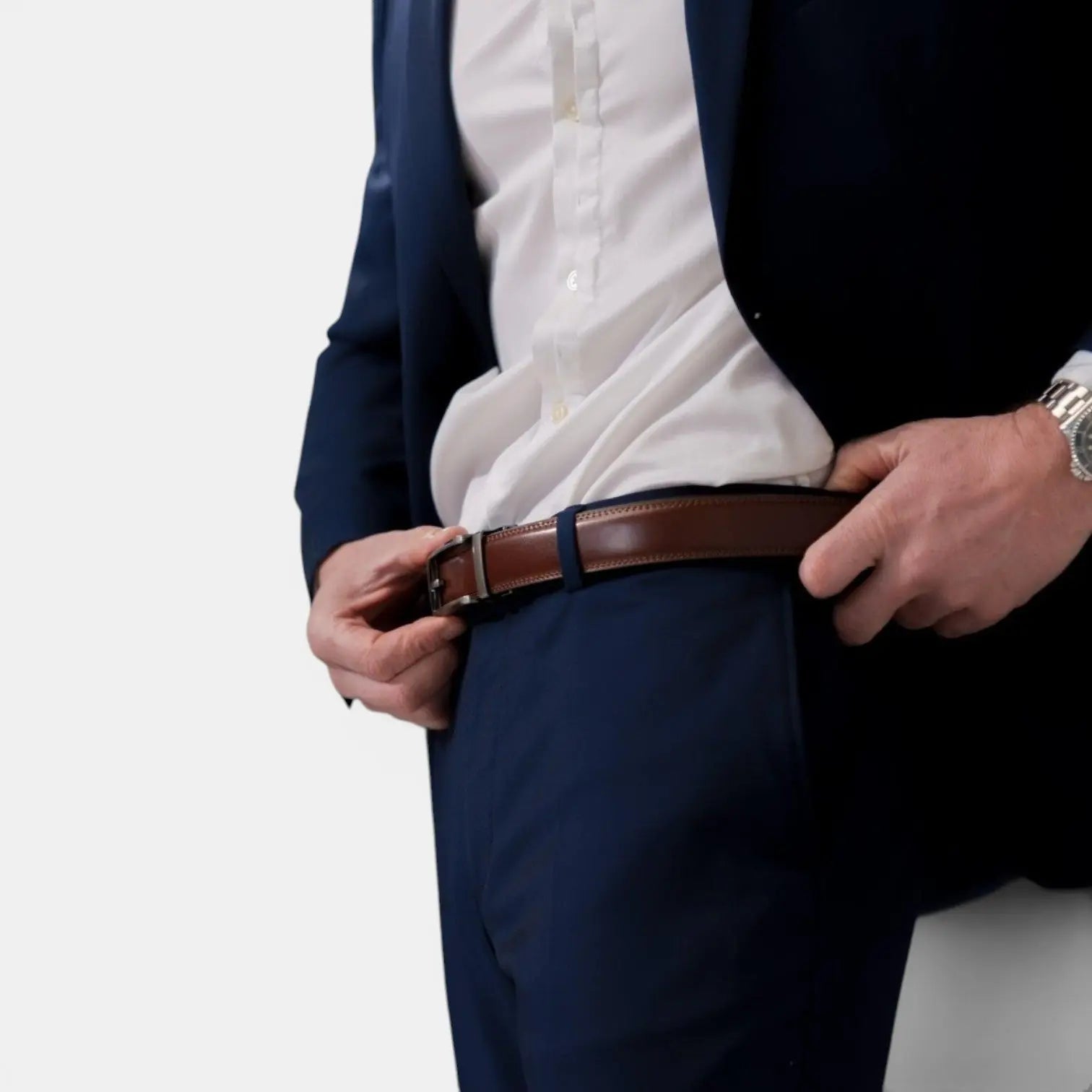 Men's Belt No Holes Automatic Buckle | Alvex | Beltary