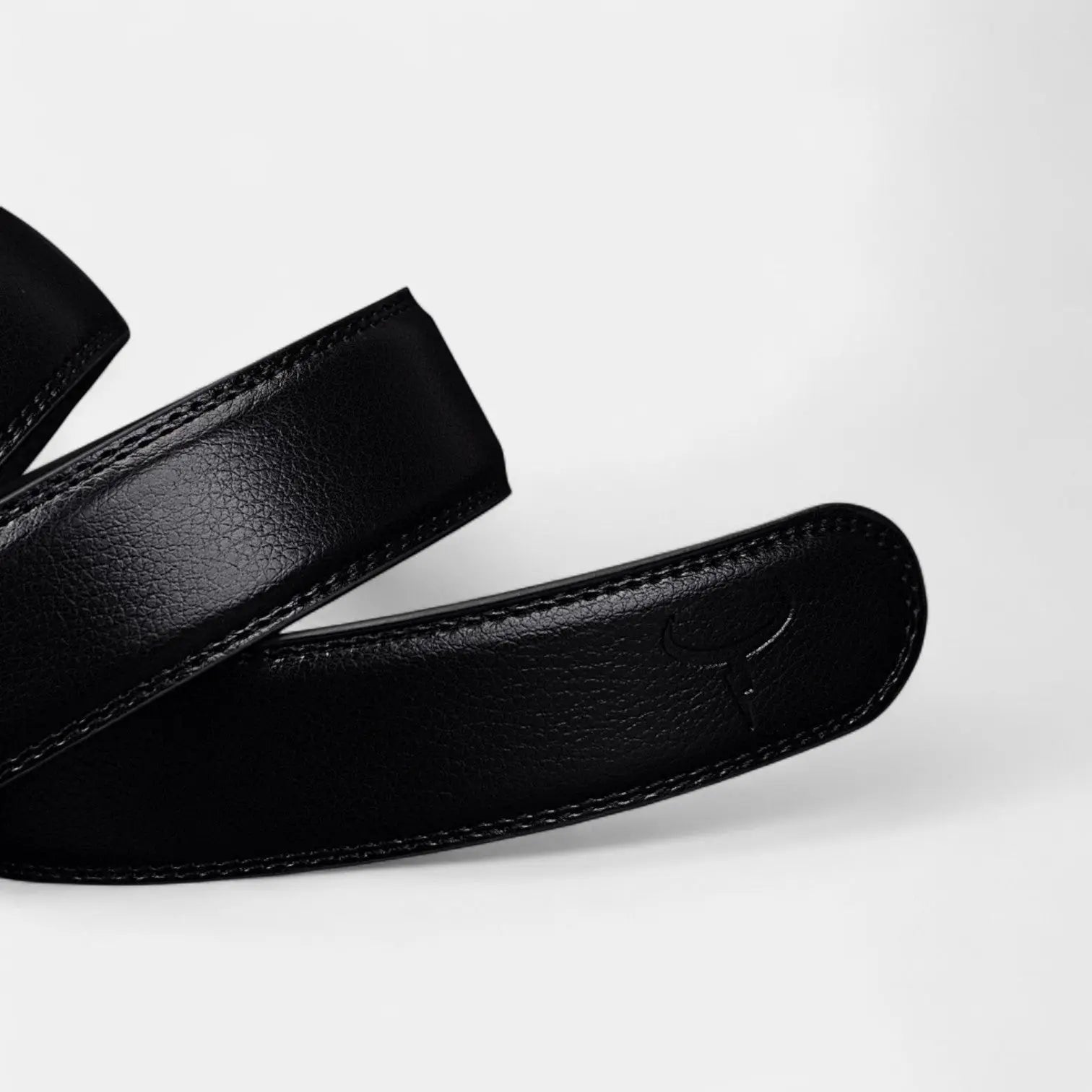 Men's Black Leather Formal Belt with Automatic Buckle | Nolvex | Beltary