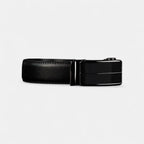 Men's Black Leather Formal Belt with Automatic Buckle | Zolvex | Beltary