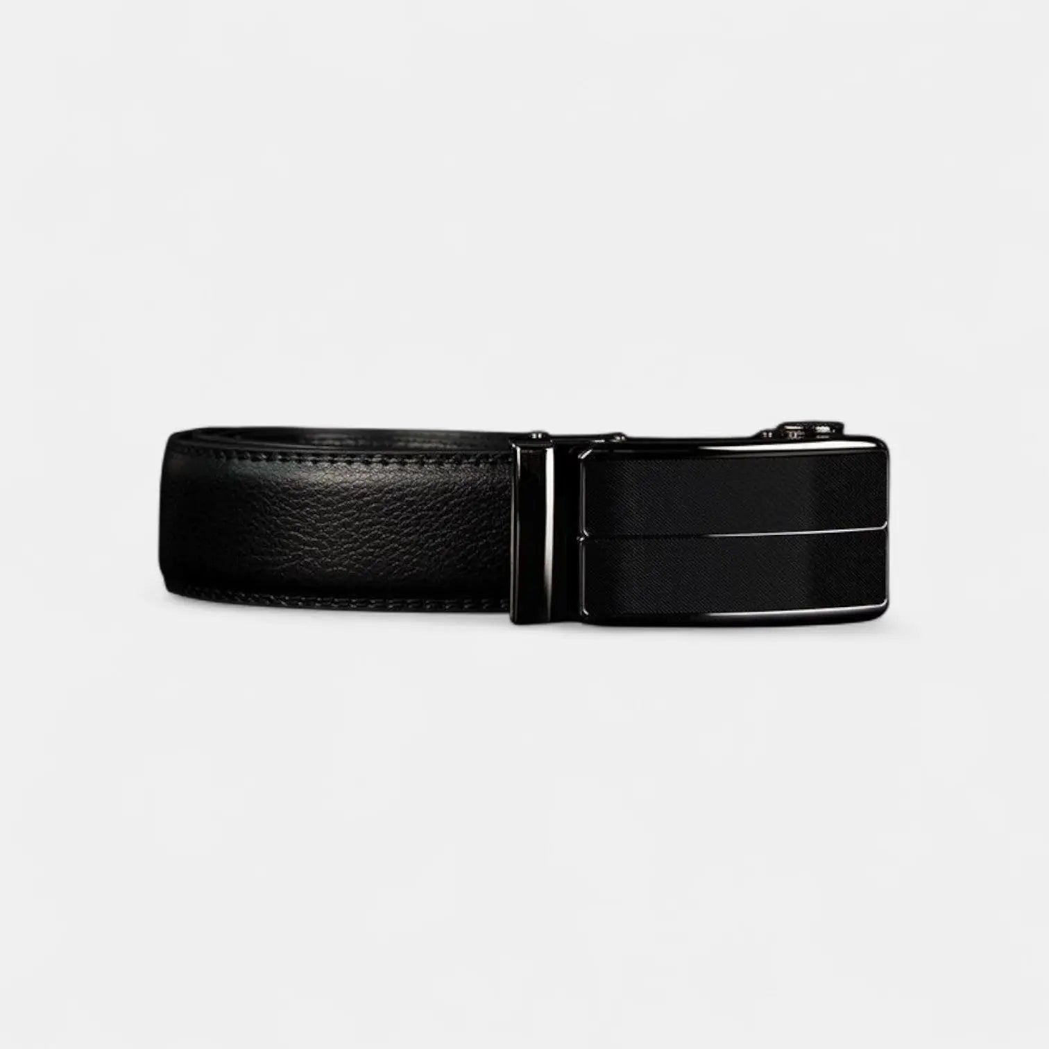 Men's Black Leather Formal Belt with Automatic Buckle | Zolvex | Beltary
