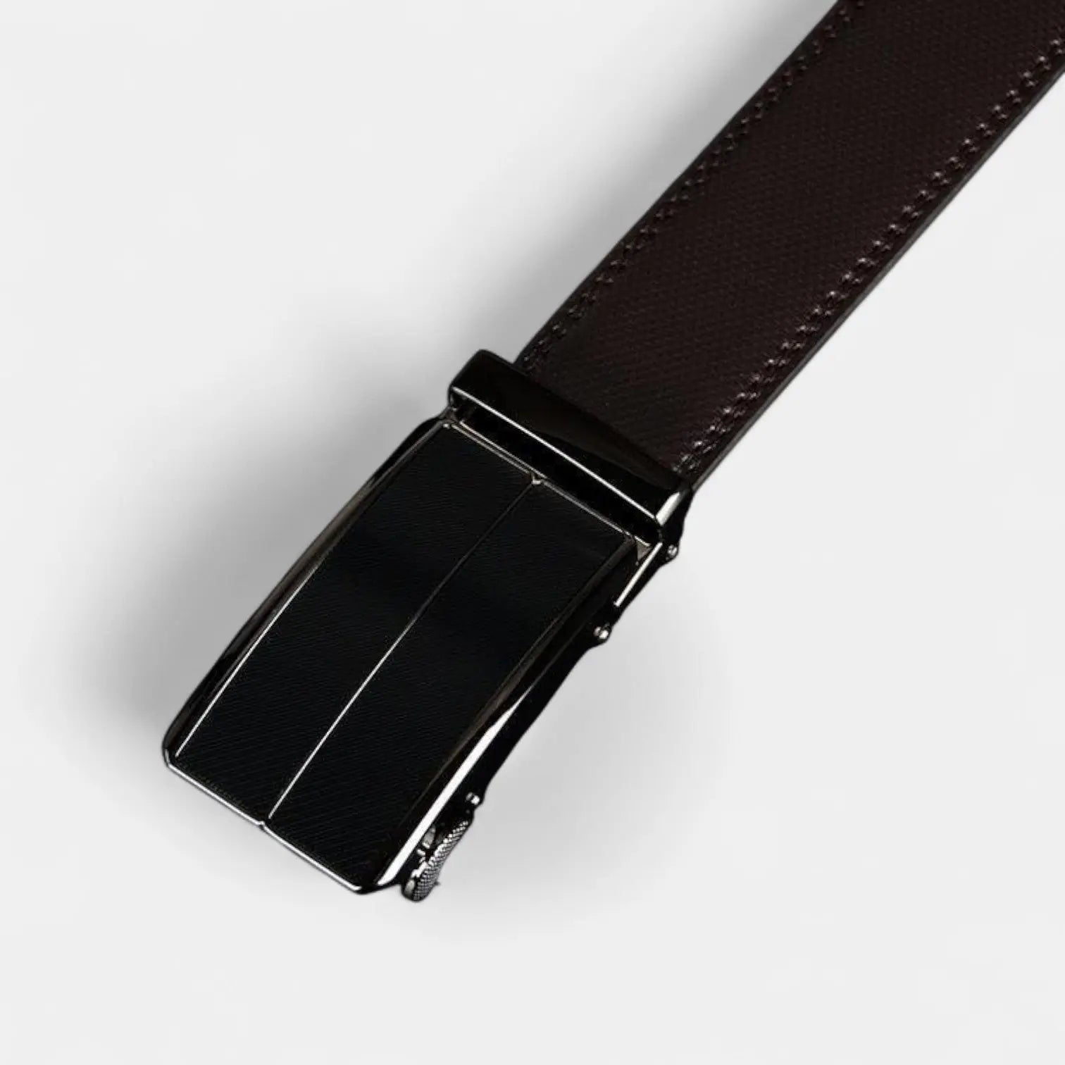 Men's Black Leather Formal Belt with Automatic Buckle | Zolvex | Beltary