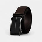 Men's Black Leather Formal Belt with Automatic Buckle | Zolvex | Beltary