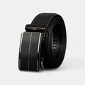 Men's Black Leather Formal Belt with Automatic Buckle | Zolvex | Beltary