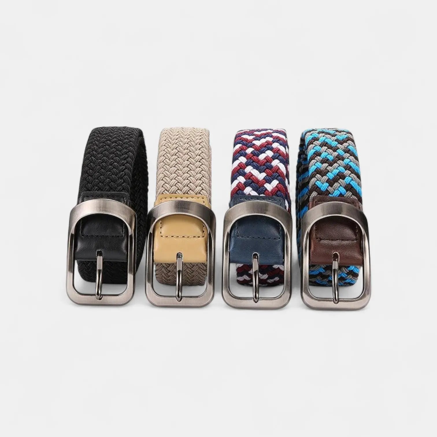 Men's Braided Elastic Belt No Buckle Hole | Bravel | Beltary