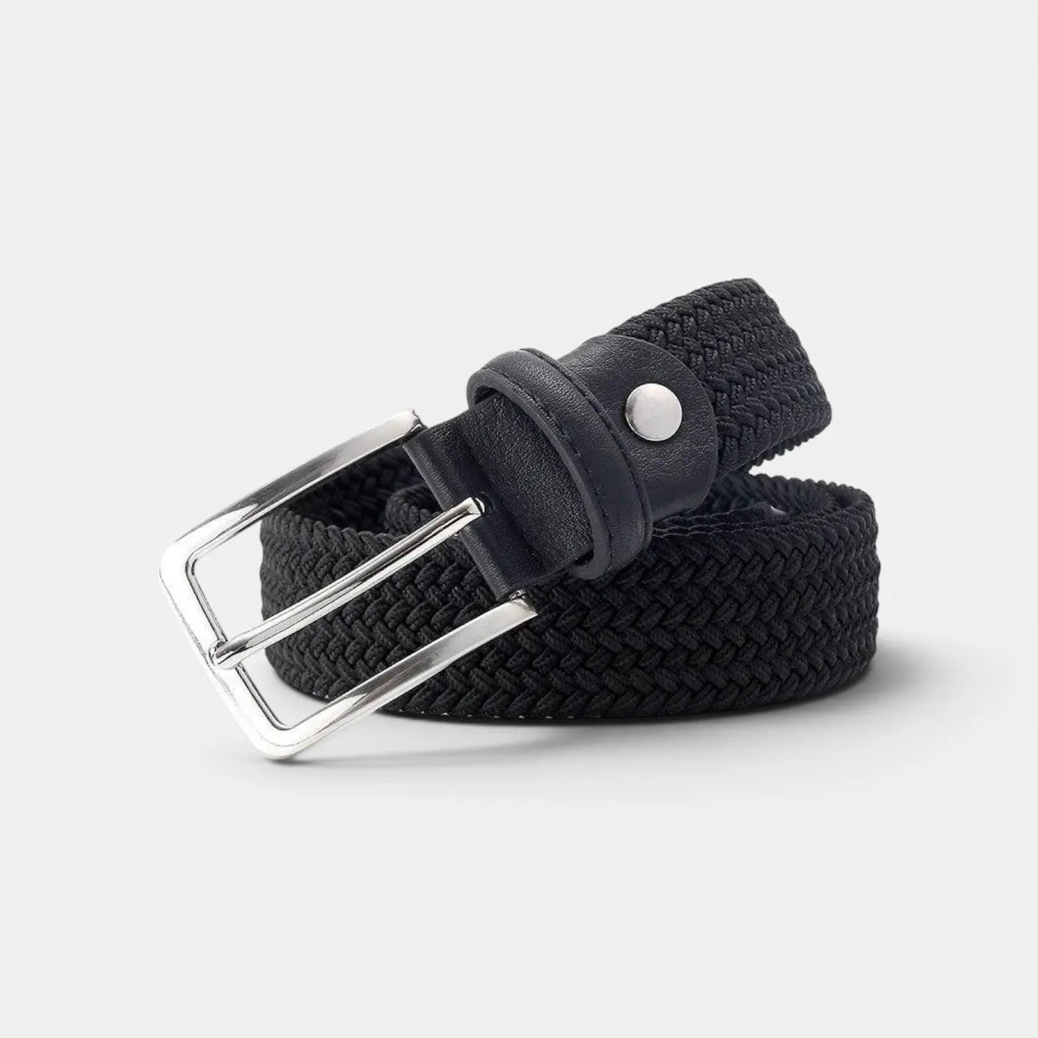 Men's Braided Elastic Fabric Belt Buckle-Free Hole-Free | Eltico | Beltary