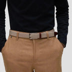 Men's Braided Elastic Fabric Belt Buckle-Free Hole-Free | Eltico | Beltary