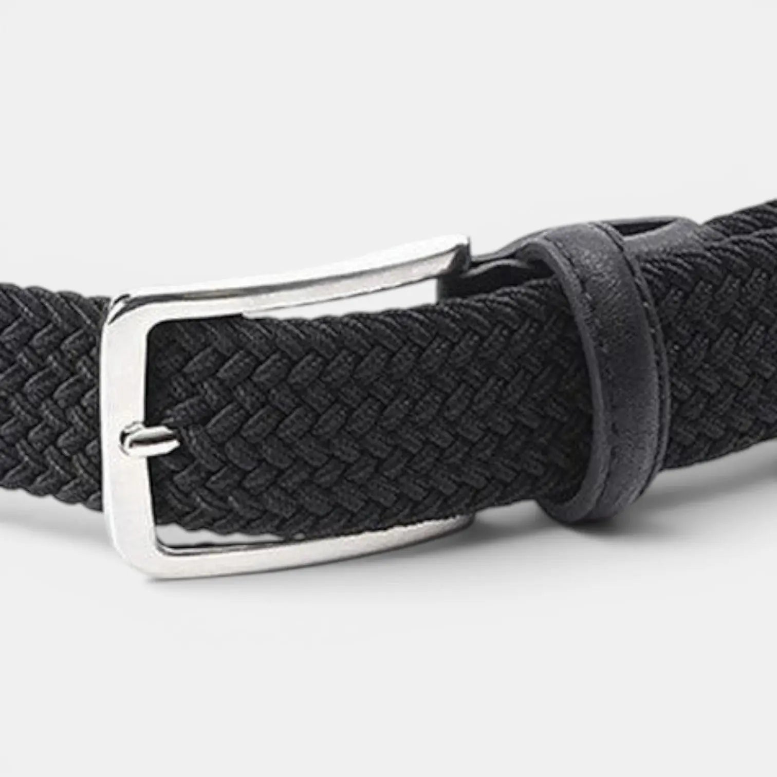 Men's Braided Elastic Fabric Belt Buckle-Free Hole-Free | Eltico | Beltary