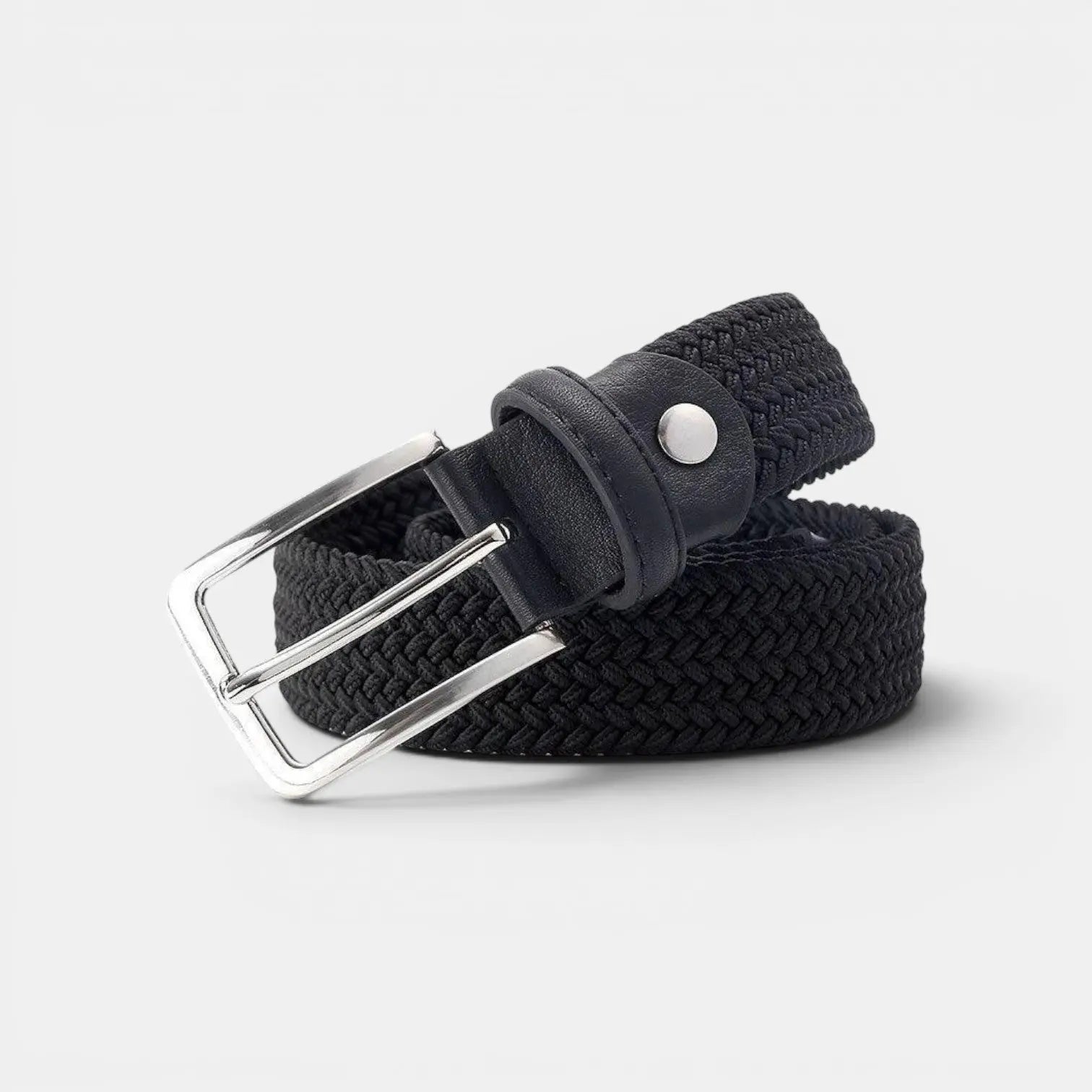 Men's Braided Elastic Fabric Belt Buckle-Free Hole-Free | Eltico | Beltary