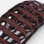 Men's Braided Leather Belt Silver Buckle | Trelvex | Beltary