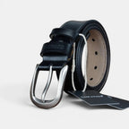 Men's Casual Cowboy Leather Belt Silver Buckle | Cowvex | Beltary