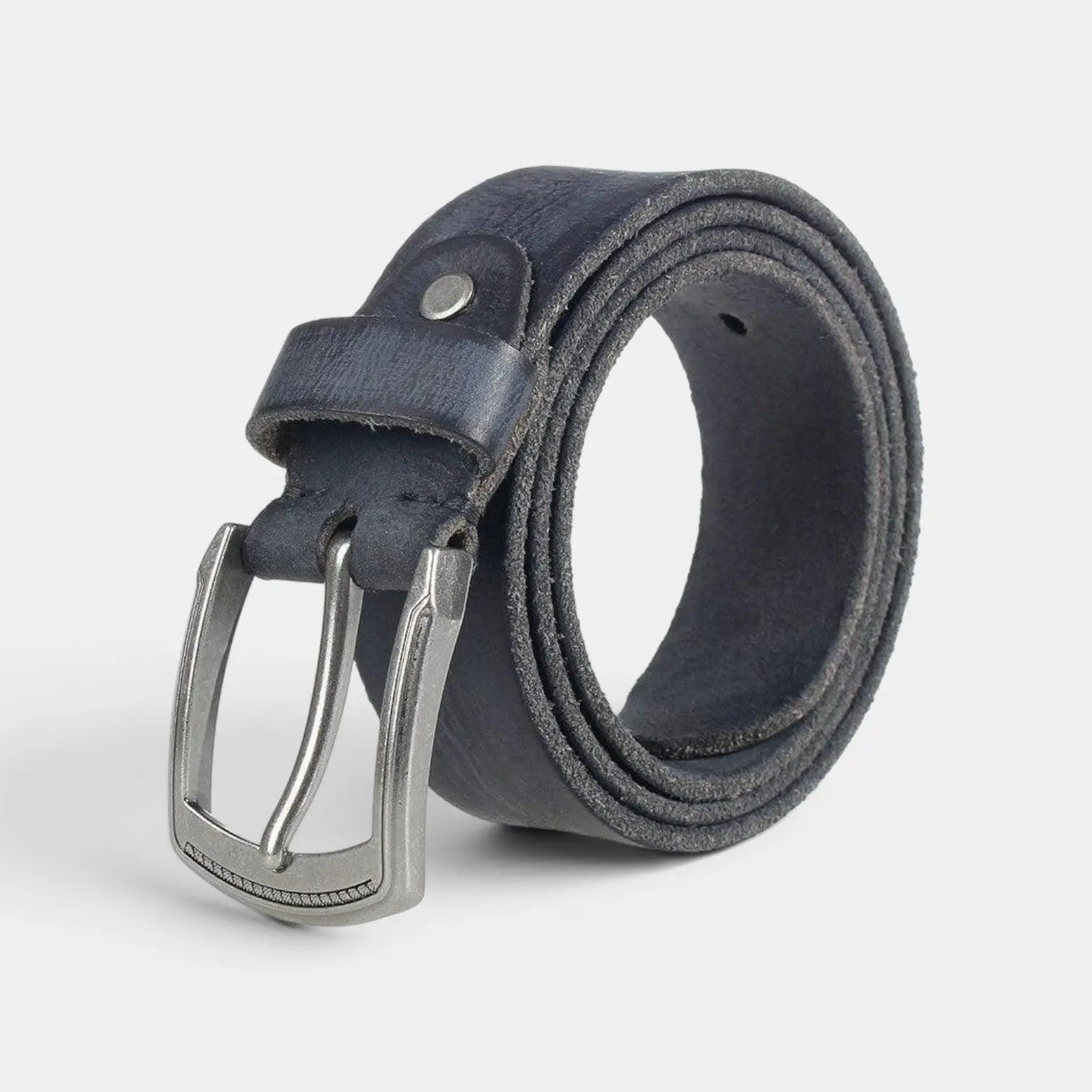 Men's Casual Full Grain Leather Belt Vintage Look | Mirvex | Beltary