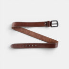 Men's Casual Full Grain Leather Belt with Light Stitching | Kalvex | Beltary