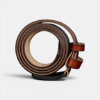 Men's Casual Leather Belt Black Pin Buckle Jean | Nalvex | Beltary