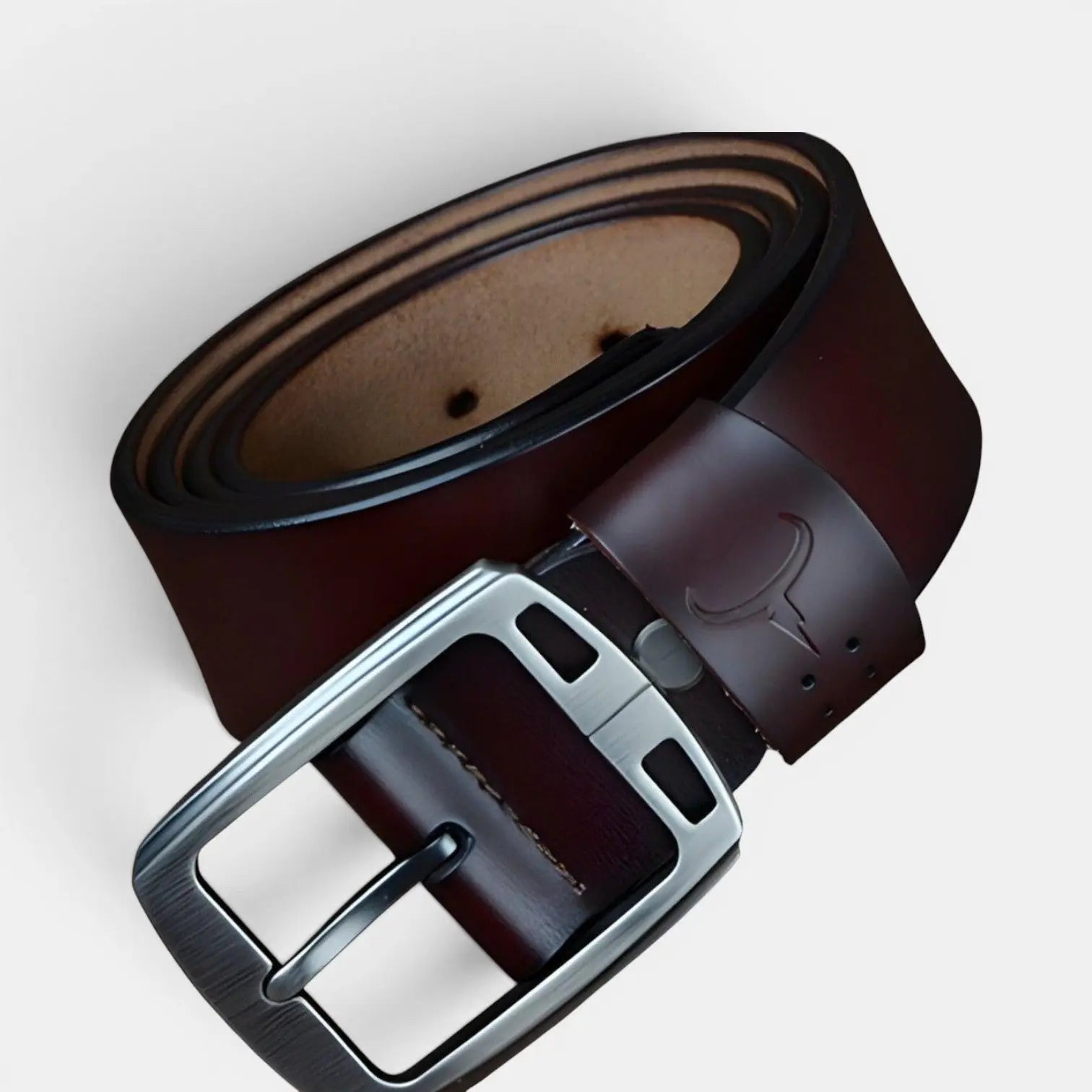 Men's Casual Vintage Look Leather Belt Pin Buckle | Telvax | Beltary