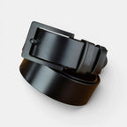 Men's Chic Full Grain Leather Belt Black Pin Buckle | Nolvex | Beltary