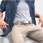 Men's Elastic Canvas Belt Automatic Buckle No Holes | Torvex | Beltary