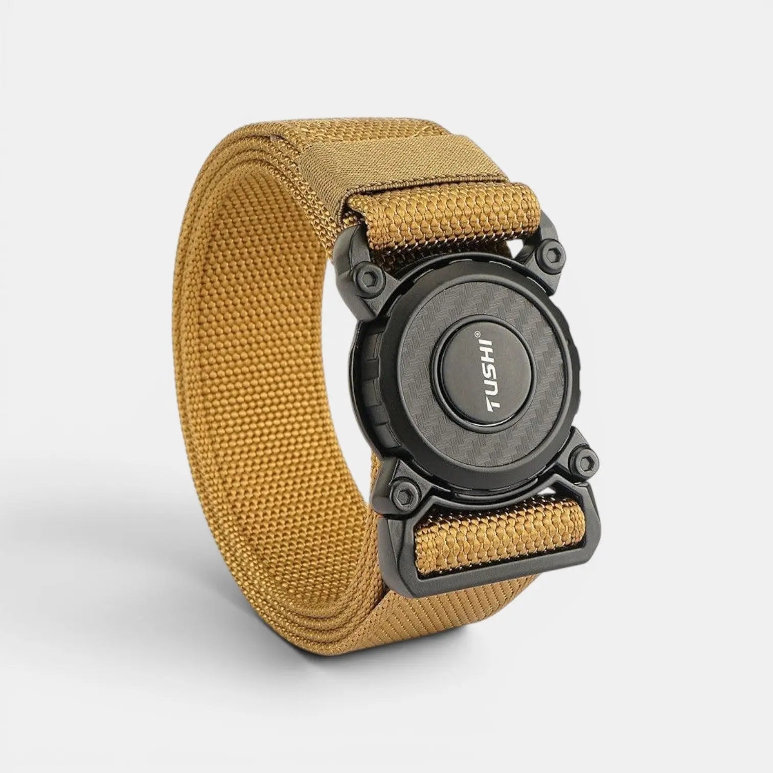 Men's Elastic Military Nylon Belt with Tactical Buckle | Kolvax | Beltary
