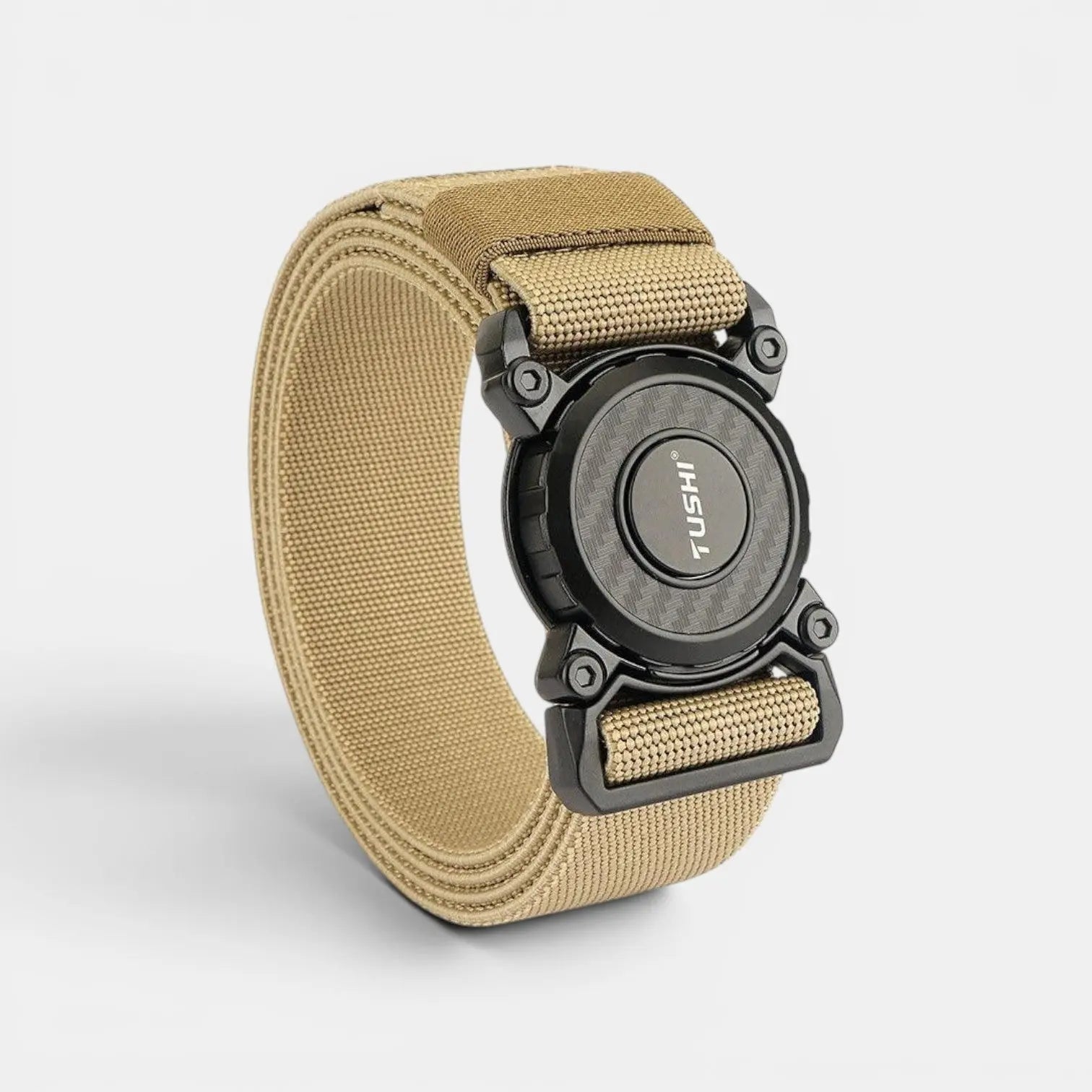 Men's Elastic Military Nylon Belt with Tactical Buckle | Kolvax | Beltary