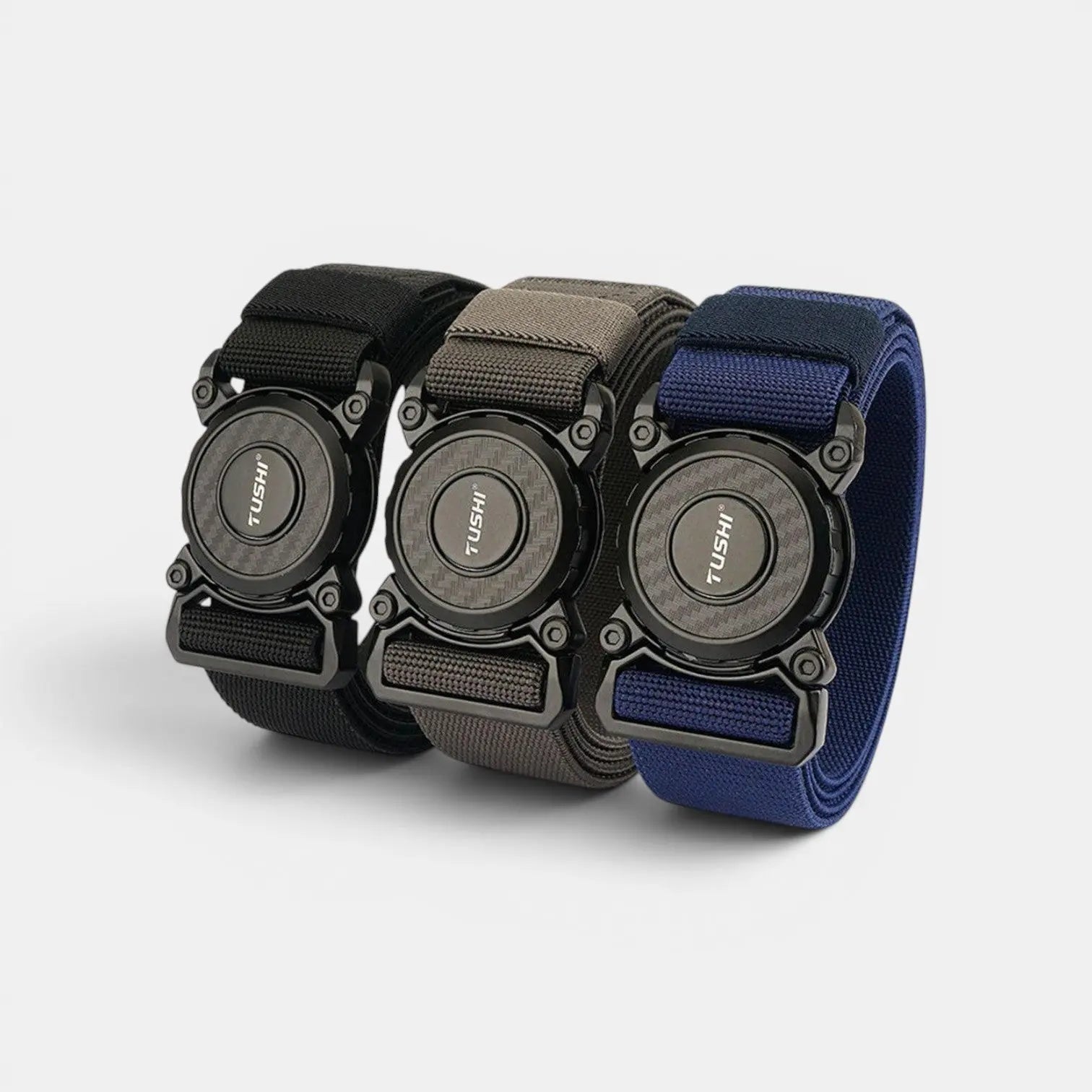 Men's Elastic Military Nylon Belt with Tactical Buckle | Kolvax | Beltary