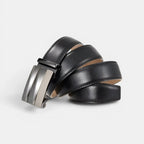 Men's Formal Aged Leather Belt with Automatic Buckle | Strivar | Beltary