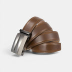 Men's Formal Aged Leather Belt with Automatic Buckle | Strivar | Beltary