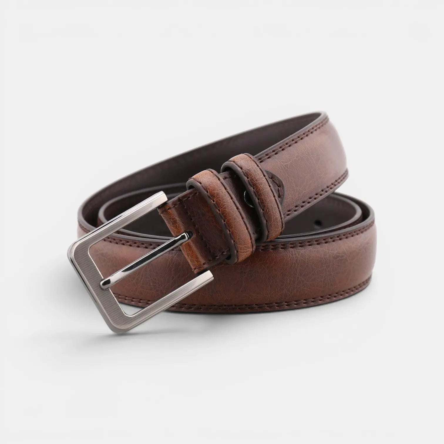 Men's Formal Aged Leather Belt with Pin Buckle | Vielo | Beltary
