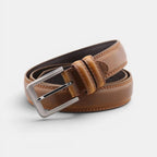Men's Formal Aged Leather Belt with Pin Buckle | Vielo | Beltary