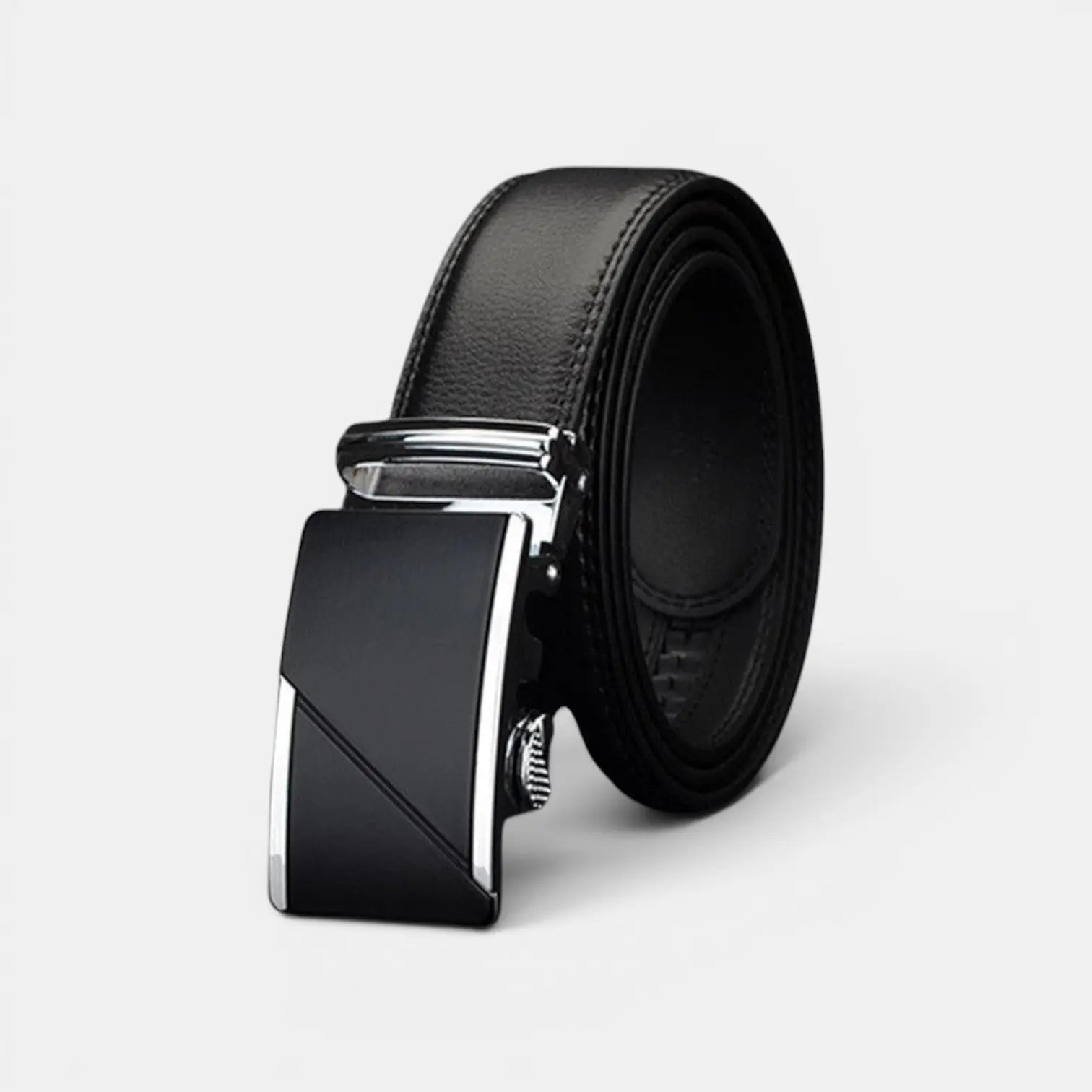 Men's Formal Leather Belt Automatic Buckle Black | Noblix | Beltary