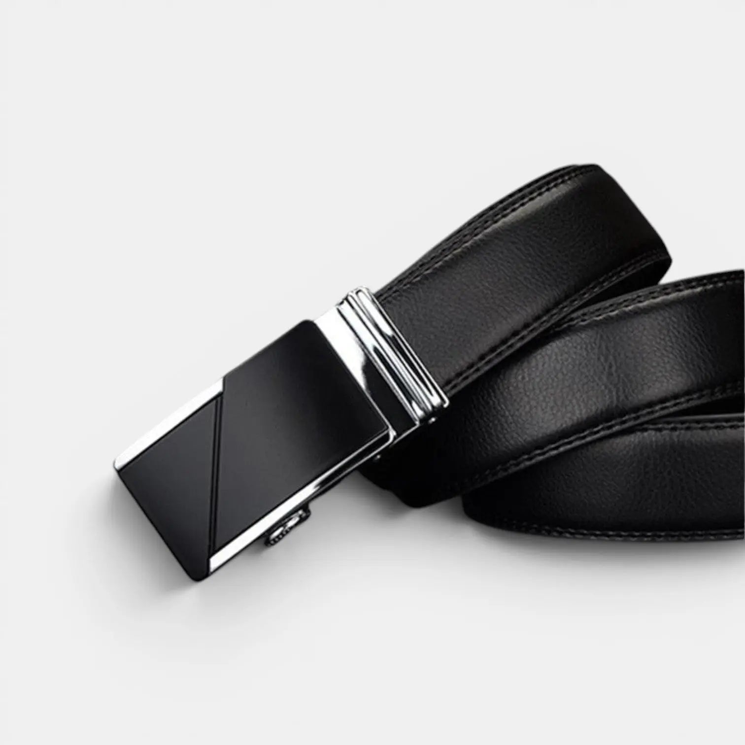Men's Formal Leather Belt Automatic Buckle Black | Noblix | Beltary
