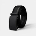 Men's Formal Leather Belt Automatic Buckle Matte Black | Nolvax | Beltary