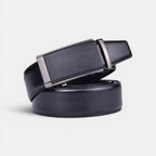 Men's Formal Leather Belt Black Automatic Buckle | Forme | Beltary