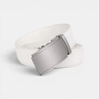 Men's Formal Leather Belt Silver Automatic Buckle | Cronvex | Beltary