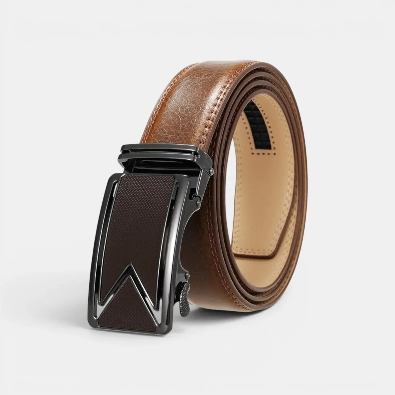 Men's Formal Leather Belt with Automatic Buckle | Dricav | Beltary
