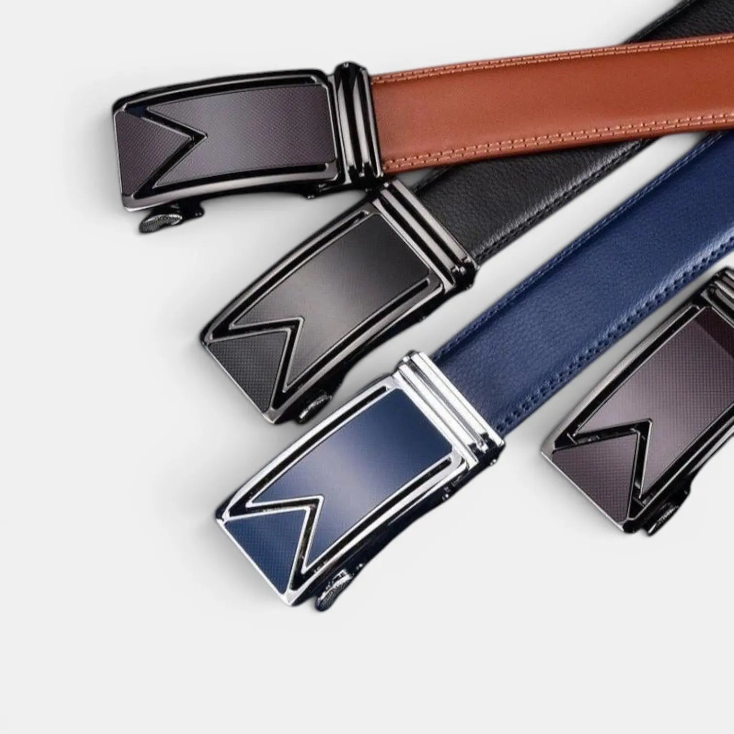 Men's Formal Leather Belt with Automatic Buckle | Dricav | Beltary