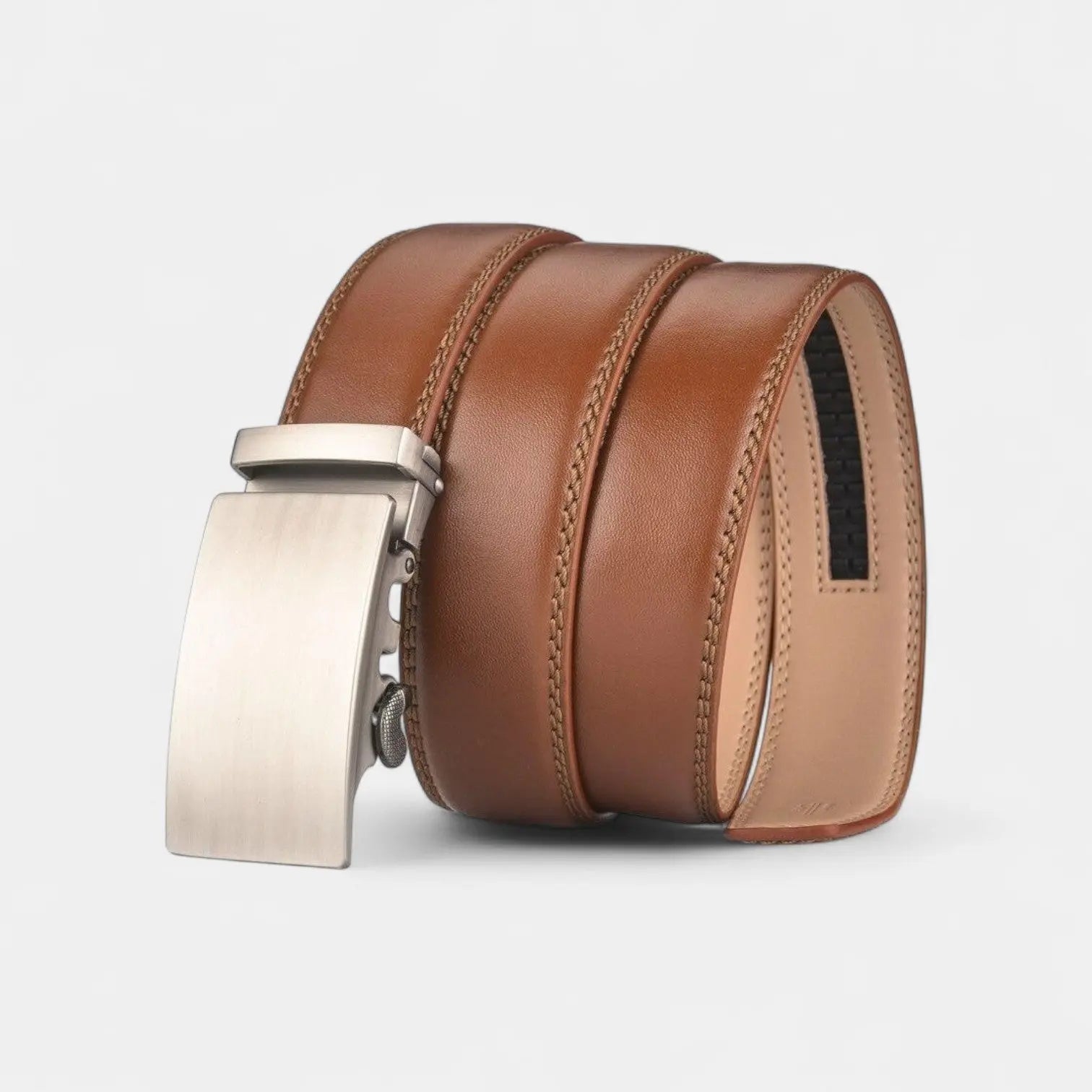 Men's Formal Leather Belt with Automatic Buckle for Suits | Cortav | Beltary