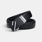 Men's Formal Smooth Leather Belt Black Automatic Buckle | Kelvox | Beltary