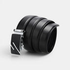 Men's Formal Smooth Leather Belt Black Automatic Buckle | Kelvox | Beltary