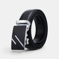 Men's Formal Smooth Leather Belt Black Automatic Buckle | Kelvox | Beltary