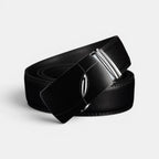 Men's Formal Smooth Leather Belt Black Automatic Buckle | Kortex | Beltary