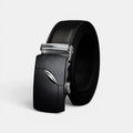 Men's Formal Smooth Leather Belt Black Automatic Buckle | Kortex | Beltary