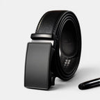 Men's Formal Smooth Leather Belt with Automatic Buckle | Birvox | Beltary